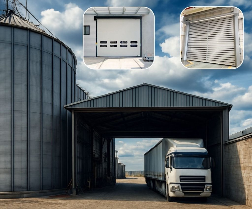 Puertas rápidas para alimentos y granos