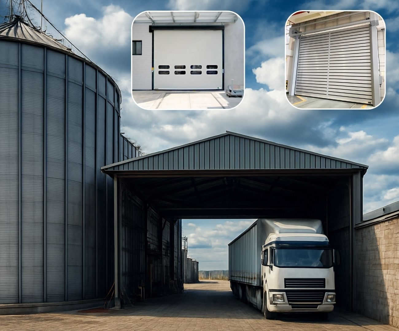 Puertas rápidas para alimentos y granos